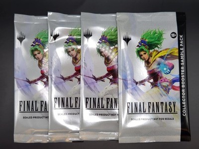 4x FINAL FANTASY - MTG - Collector Booster SAMPLE PACK Sealed