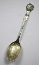 Antique Sterling Silver Los Angeles Ostrich Farm Souvenir Spoon California Seal
