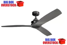 Ried 56 in. Indoor/Outdoor Anvil Iron Downrod Mount Ceiling Fan