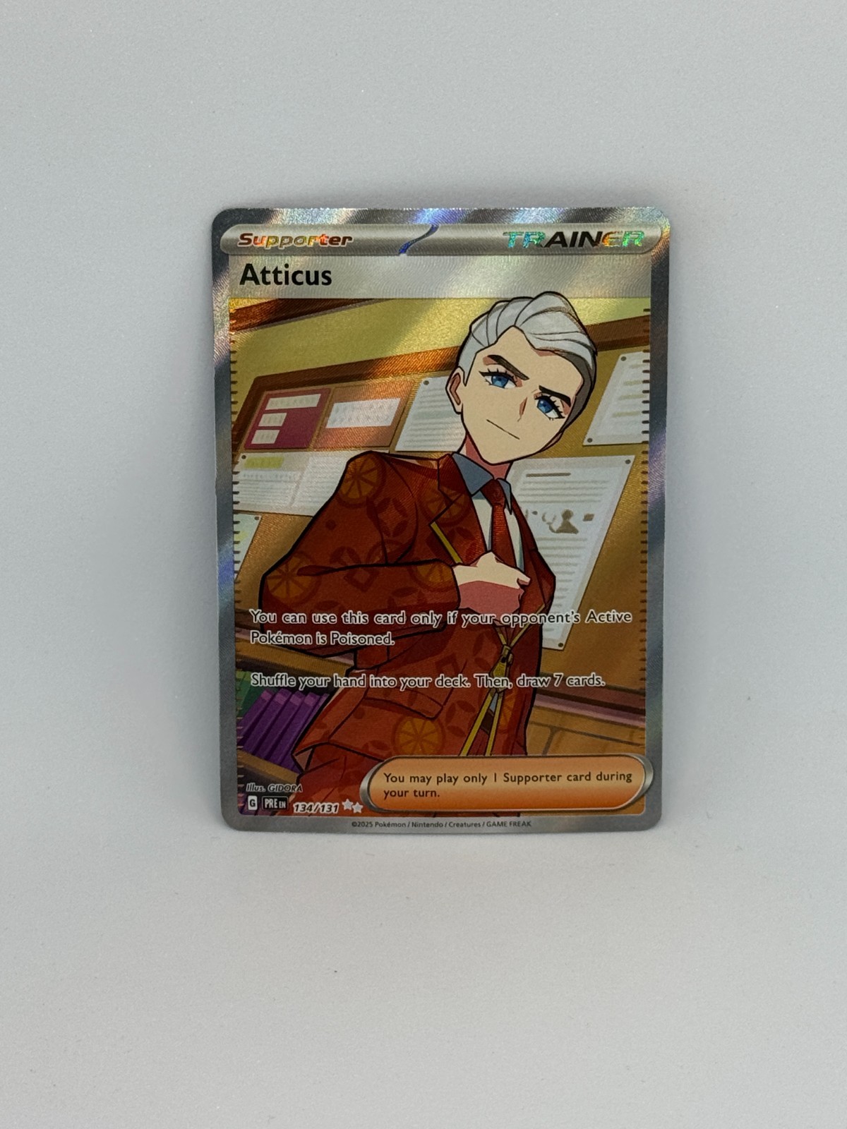 Pokemon Card Atticus 134/131 Prismatic Evolutions ULTRA RARE