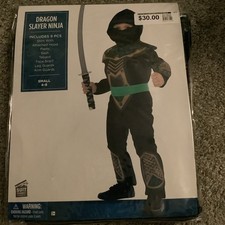 Suit Yourself Dragon Slayer Ninja Halloween Costume Size Small 4-6 Years NEW