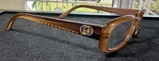Vintage Gucci Women's Eyeglasses Brown Model GG 3567 WE4 Made with Optyl Frames