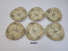 6x Teller Johann Seltmann Vohenstrauß Porzellan Beige Gold 60er Jahre #263007