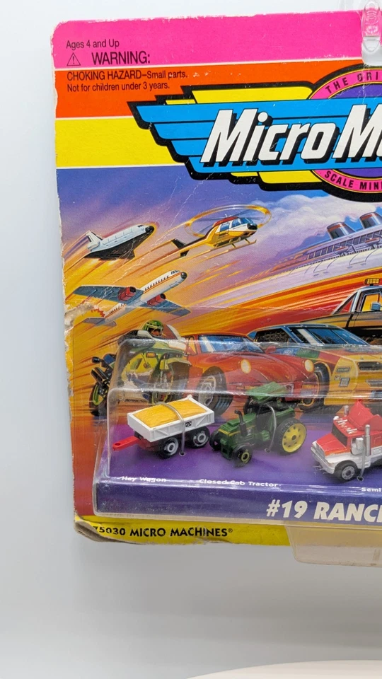 Micro Machines #19 Ranch Riders Semi Truck Horse Trailer Tractor Hay Wagon Horse - Image 2 of 4