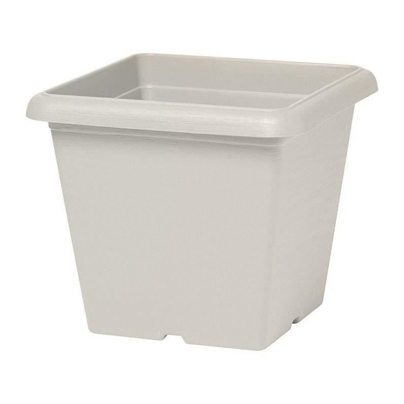 Pot de fleurs carré Teramo contre le gel grand volume 40 x 35 cm