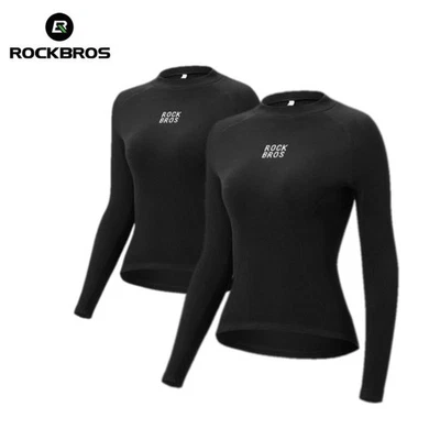 ROCKBROS Cycling Suit Warm Wool Long Sleeved Women's Tight Fitting Base Sweater - image 1 of 4