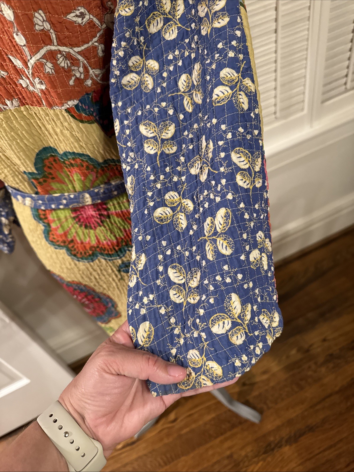 Handmade Kantha Patchwork Cotton Robe Reversible … - image 6