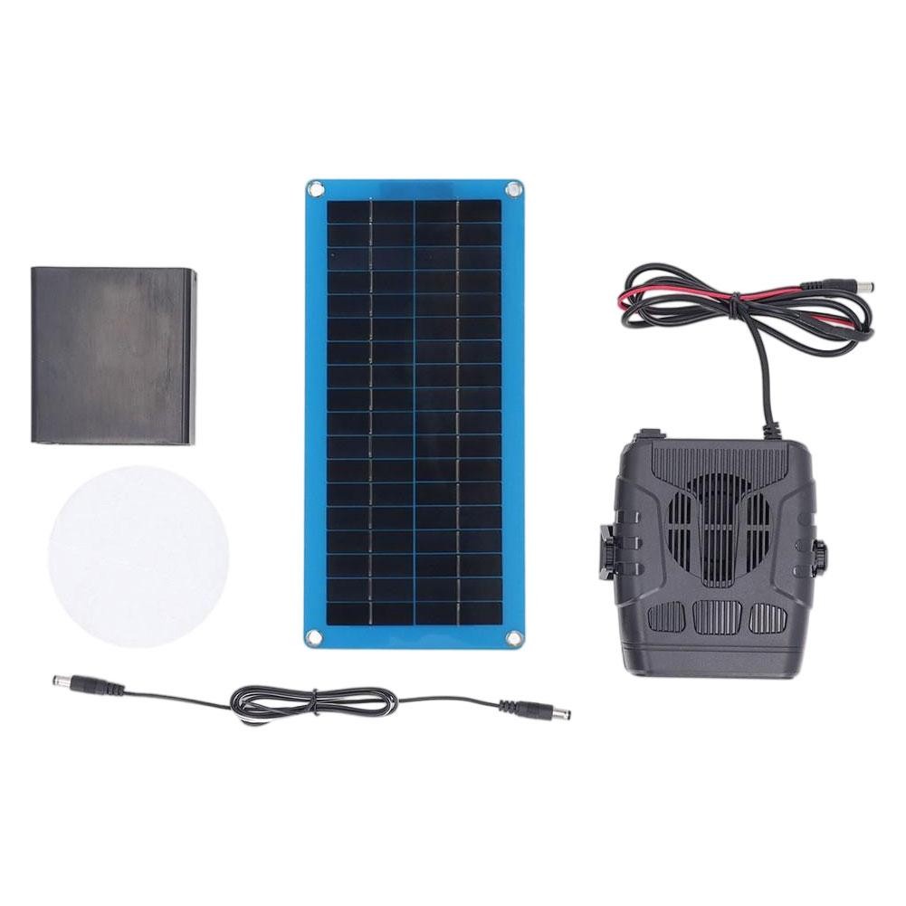 Calentador Solar para Gallinero Perro Gato Pequeño Invernadero con Batería Potencia EDF