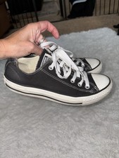 Converse All Star Women  s 7 Men  s 5 Classic Black Lace Sneaker.