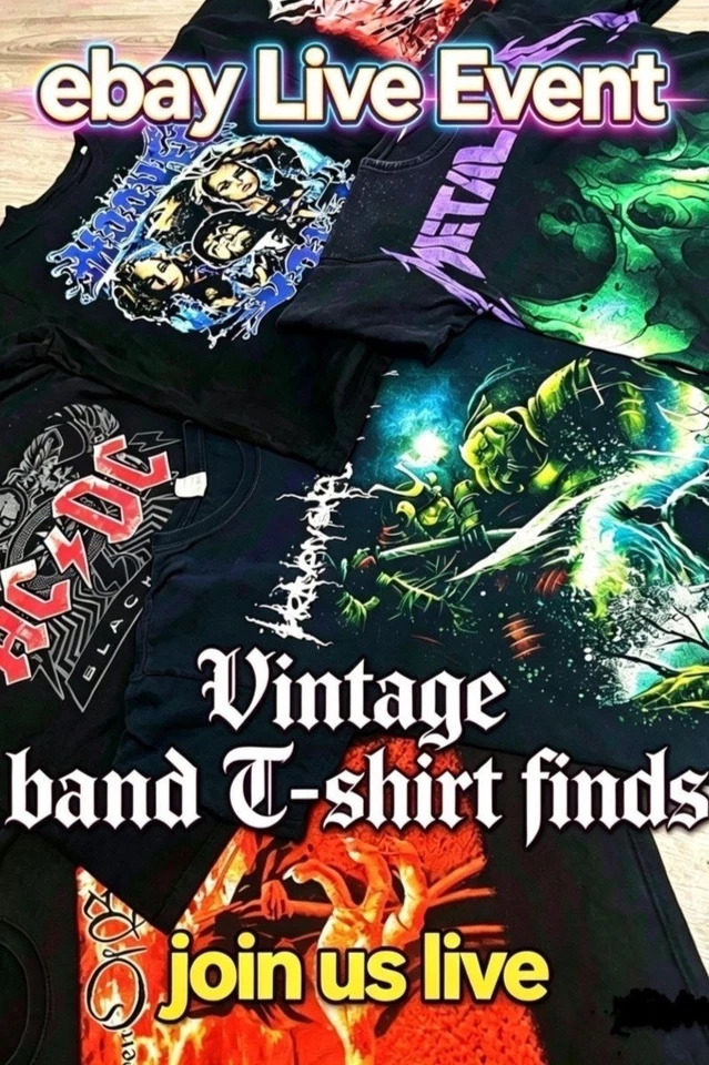 UNISEX VINTAGE BAND TSHIRTS PRELOVED BARGAINS XS - XXXXL