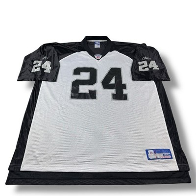 VTG Reebok NFL On-Field Oakland Raiders #24 Charles Woodson Jersey