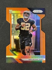 2018 Panini Prizm #246 Marcus Davenport Saints Orange Prizm Die Cut RC! /249