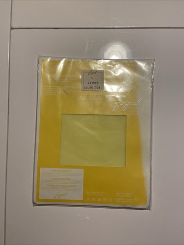 FOGAL "Saint Trop" 124 Citron Gelb Strumphose Unverstärkt Leicht L - NEU OVP - Bild 2 von 9