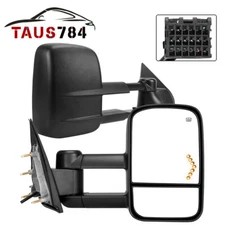Power Heated Tow Mirrors for 2014-2018 Silverado Sierra 1500 15-18 2500HD 3500HD