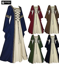 Vestito Abito Epoca Carnevale Donna Rinascimentale Woman Cosplay Dress RENASC08