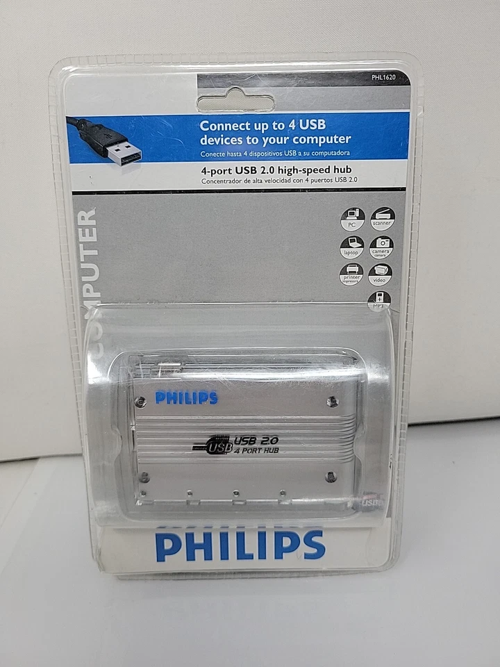 NEW Philips PC Gear 4-port USB 2.0 Hight Speed Hub - Image 2 of 4