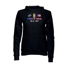 Made In Puerto Rico Black Pullover Hoodie Sweatshirt Free custom text optional 