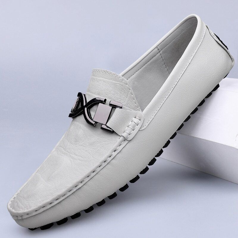 Men Loafers Dress Shoes Classic Social Leather Shoes Boat Shoes