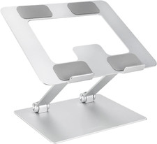 Ergonomic and Foldable Laptop Stand for Desk, Adjustable Riser, Fits All Laptops