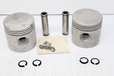 Harley U Ul Big Twin Flathead Motor .040 Pistons Pins Clips 22221-37 New