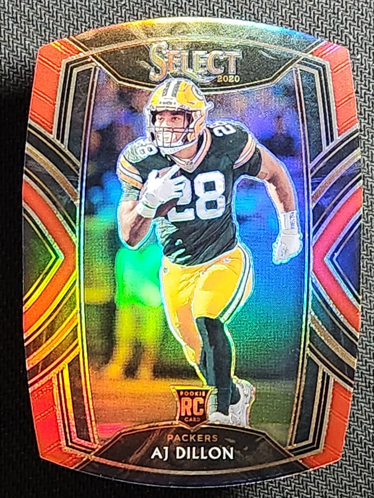 2020 Panini Select AJ DILLON #265 Club Level RC Maroon Die Cut Prizm-Packers