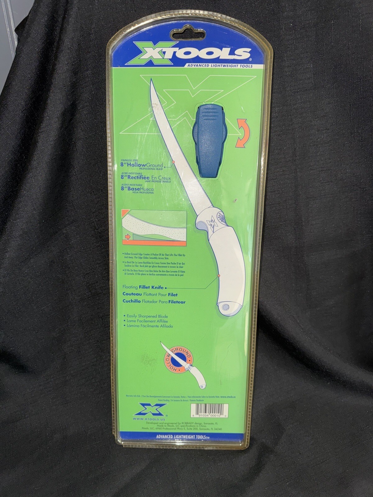 XTools NEW Floating Fillet Knives 8 Inch Stainless Steel Fish Fishing