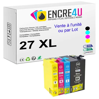 PREMIUM - Cartouches d'encre compatibles avec Epson ( série T27 XL / Réveil )