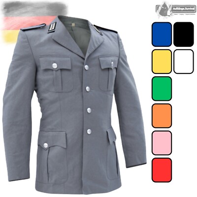Original Bundeswehr Uniformjacke mit Kragenspiegel BW Dienst Jacke Dienstuniform