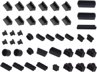 Silicone Dust Plug Set For Desktop Computer Ports Usb Hdmi Vga Rj45 Dp 44 Pcs