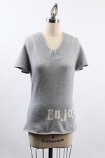Short-sleeve round-neck pullover  100 Cashmere NEW 
