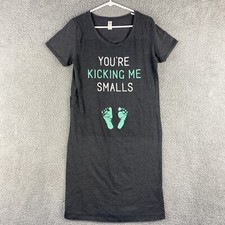 Air Waves Women's Short Sleeve Scoop Neck T-Shirt Dress Gray / 41-46