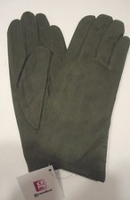 Ladies Grandoe Suede 100 Wool Lined Gloves, Olive Large