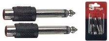 4 x Jack/RCA W adapter in blister