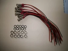 (10) 6mm Waterproof SS LED Indicator Pilot Dash Light Panel Lamp AC/DC 3V-220V