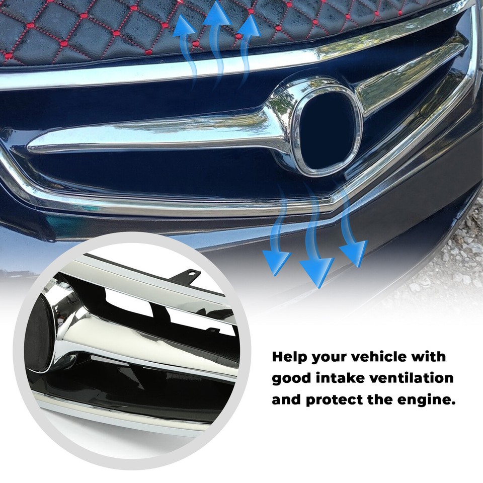 Acura Tsx 2006 Radiator For ACURA TSX 2009 2010 Front Bumper Upper Grille  09-10 Black W/ MOULDING 751300 2006 Acura Tsx Front Bumper Cover, image size:960x960