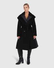 Belle & Bloom Walk Me Home Convertible Coat - Black - Size XS
