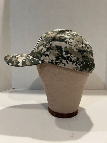 Green Camo Safe Racks Hat Adjustable USA American Flag, Clean - Picture 3 of 7