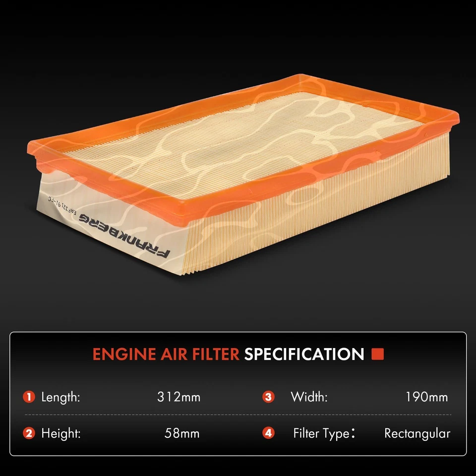 Engine Air Filter for VW California Caravelle Multivan Transporter 7H0129620 New - Image 3 of 4