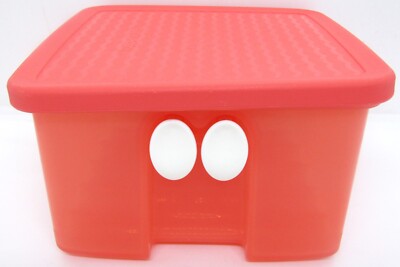 Tupperware Fridge Smart Small 1.1L Double Vented Container Red Coral 3993A-2