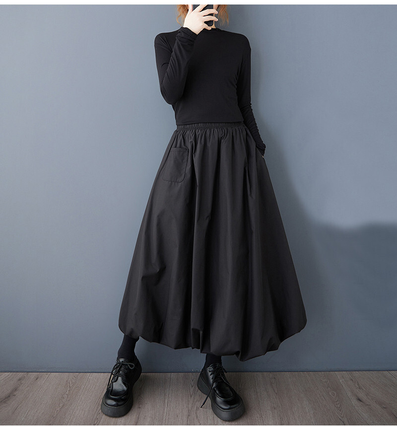 Japanese Womens Casual High Waist Dress Elastic Waist A-line Loose Skirts | eBay Japanese Womens Casual High Waist Dress Elastic Waist A-line Loose Skirts | eBay