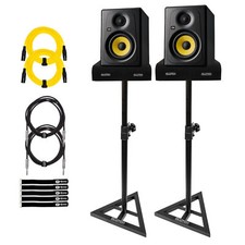 KRK K5-NA Kreate 5" Studio Monitor Reference Speakers Pair w Stands