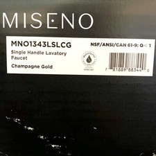 Miseno Mia MNO1343LSLCG Monoblock 1-Handle Bathroom Sink Faucet, Champagne Gold