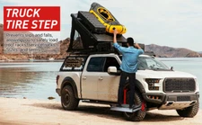 Adjustable Heavy Duty Tire Step Service Wheel Step-Up With Non-Slip Steel Surfac