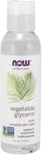 NOW Solutions 100% Pure Vegetable Glycerin for Skin Care, 4-Ounce