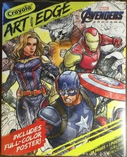 Crayola Art With Edge MARVEL Avengers Endgame Coloring Book Full Color Poster