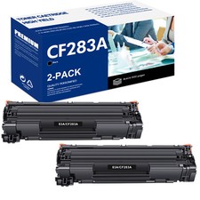 2PK Black CF283A 83A Toner Compatible For HP LaserJet Pro M202n M202dw Printer