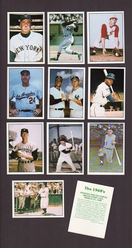 THE 1960'S Scarce Series 2 Set 1981 TCMA - ALL 189 different baseball cards NM