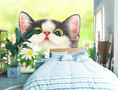 3D Lovely Cat A2736 Wallpaper Wall Mural Self-adhesive Kayomi Harai Amy 2023