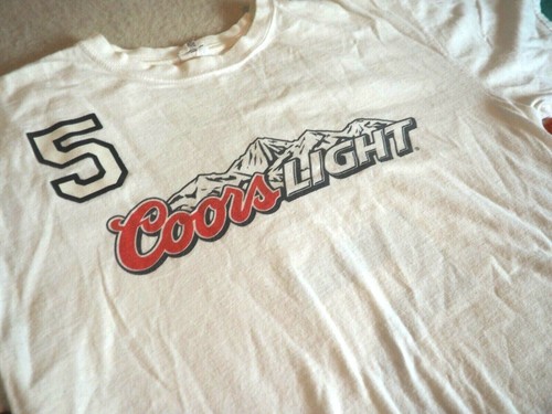 VTG COORS LIGHT Beer Mountain White #5 