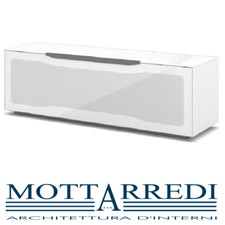 MOBILE PORTA TV IN VETRO CON ZOCCOLO MUNARI RAVENNA GROUND 126 / 150 / 152 / 176